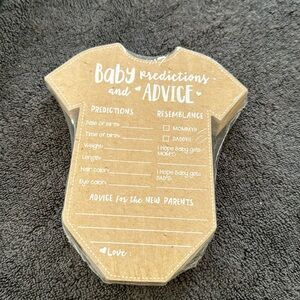 NEW Baby predictions cards